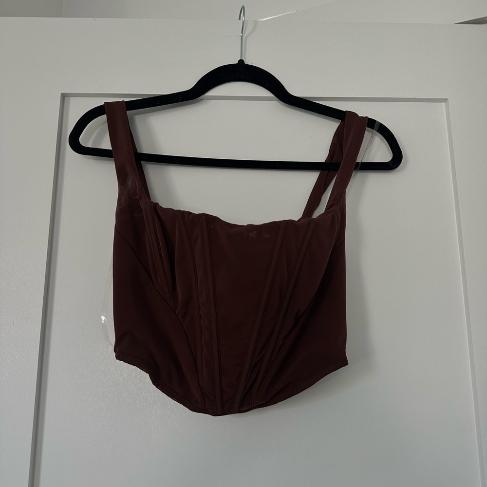 House of CB Brown Corset top - Picture 2 of 3